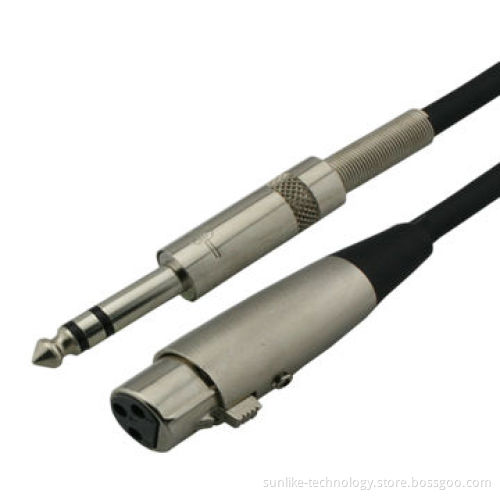 Microphone Cable with Special PVC Jacket, 24K Gold Plated